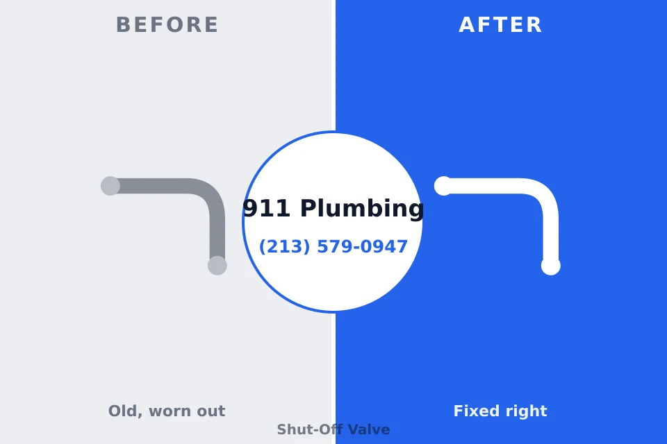 Before and after: plumbing repair Rouses Point, NY